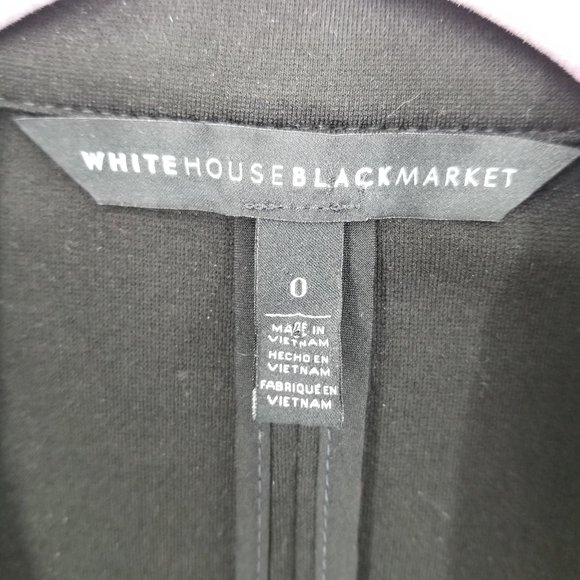 White House Black Market Ponte Knit Blazer Jacket 0 - Picture 8 of 13